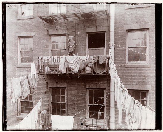 Typical Tenement Fire escape, serving as an extension of the "flat"– Allen Street.