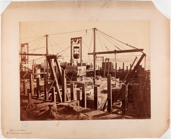 New York Caisson nearly down