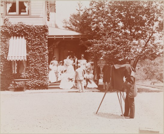Byron Company. Photographer at the Tiffany-Cameron Wedding, Staten Island. 1895.  Museum of the City of New York. 93.1.1.18331