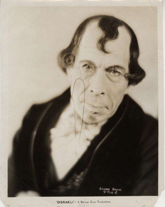Warner Bros.[George Arliss in Disraeli, 1929.] Museum of the City of New York. 37.298.544