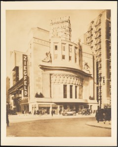 Ziegfeld Theatre. 1927. Museum of the City of New York. X2010.7.2.84
