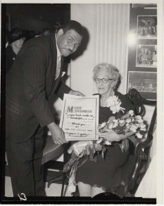 Greene & Rossi, Inc. [Frederick O'Neal and May Davenport Seymour at opening reception for Equity's Golden Anniversary Exhibition.] 1963. Museum of the City of New York, exhibition archives. 