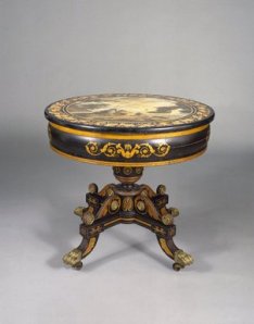 Courtesy, Brooklyn Museum of Art, Center Table, John Finlay, Della Valle Brothers, circa 1825, Baltimore, M.D., gift of the American Art Council and Designated Purchase Fund, 88.24