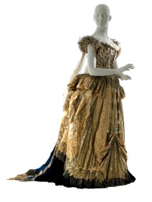 Charles Frederick Worth House of Worth (Firm) Jean-Phillippe Worth (1856-1926). Fancy dress ensemble, "Electric Light," worn by Mrs. Cornelius Vanderbilt at the 1883 Vanderbilt Ball. 1883. Museum of the City of New York. 51.284.3A-H