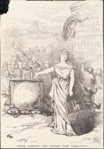 Thomas Nast (1840-1902). Victory Over Corruption. 1871. Museum of the City of New York. x2011.5.528.