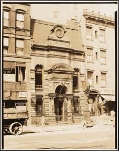 Wurts Bros. (New York, N.Y.). The Corn Exchange Bank. West 42nd St. Branch. 303 West 42nd Street. 1927. Museum of the City of New York. X2010.7.2.15338
