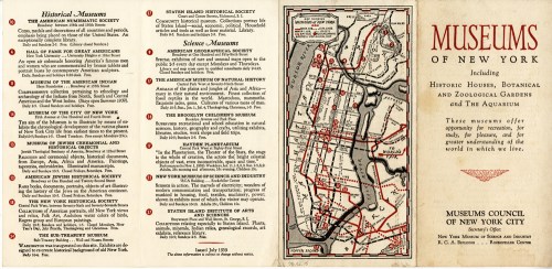 Museums of New York, July 9, 1939