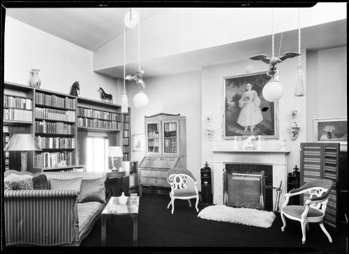 Juliana R. Force [residence]. Living room to window.