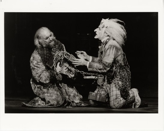 Joan Marcus. [ as Scrooge and as Jacob Marley in A Christmas Carol.] 1994. Museum of the City of New York. F2013.41.1679
