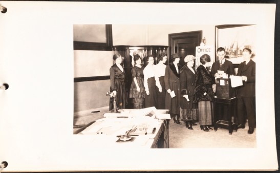 Morse Dry Dock and Repair Company. Morse Dry Dock & Repair Co. Photographs [Women voting in the Main Office.]. 1919. Museum of the City of New York. F2013.132.10.