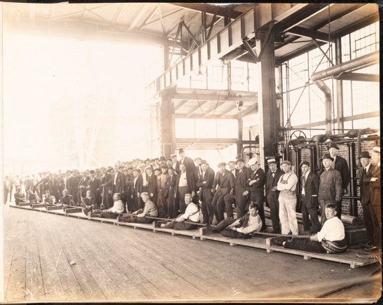 Morse Dry Dock and Repair Company. Employees Association of Morse Dry Dock and Repair Co. [Tug of war - Boiler makers versus farm gang.]. 1919. Museum of the City of New York. F2013.133.19.