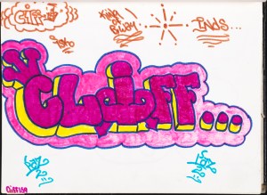 Clifford (Cliff 159) Brown. Cliff... Page in Chi Chi 133's black book. ca. 1975. Museum of the City of New York. 94.114.266.30