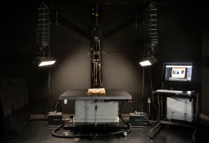 Copy stand and camera in the City Museum's onsite, state-of-the-art digital photograph studio.
