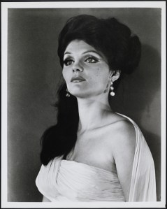 Photographer unknown. Marjorie Battles as Botticelli's Springtime in "Cactus Flower". 1965-1968. Museum of the City of New York. 81.54.1291