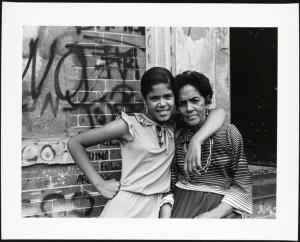 Among the Last Residents, Mother and daughter, East 173rd Street, Mel Rosenthal, 1976-1982. Museum of the City of New York, 2013.12.34