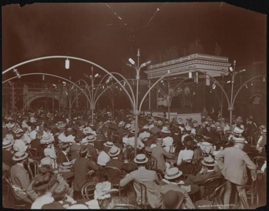 Byron Company (New York, N.Y.) [Roof Garden, Madison Square Garden Theatre.] ca. 1900.
