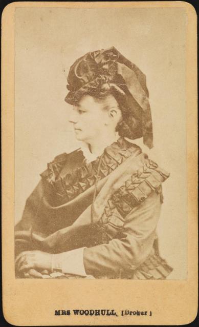 Unknown photographer. Mrs. Woodhull (Broker). Museum of the city of New York.  F2012.58.41.