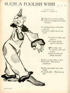 Such a Foolish Wish by Dudley T. Fisher, Jr. 1937. Ringling Bros. and Barnum & Bailey Circus Magazine. Museum of the City of New York Theater archives.