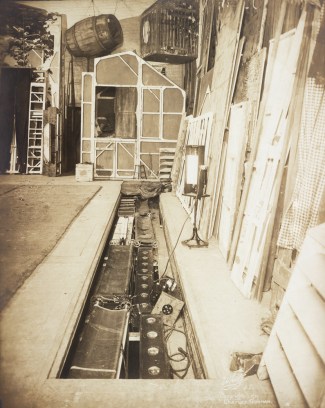 Stage equipment for "Chantecler", 1911. From the Theater Collection. Museum of the City of New York, 48.367.77.