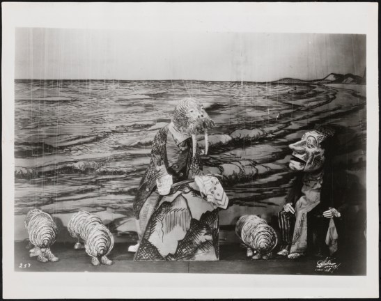 [Marionettes for the Walrus and Carpenter characters in "Alice i