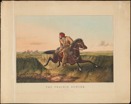 Print issued by N. Currier. The Prairie Hunter. Arthur Fitzwilliam Tait, 1852. Museum of the City of New York. 56.300.143