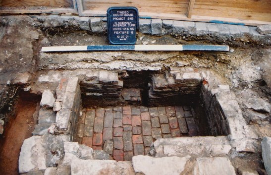 A cold storage shed built during the 18th century was excavated at Tweed Courthouse in 2000 and 2001 by Hartgen Archaeological Associates, Inc.