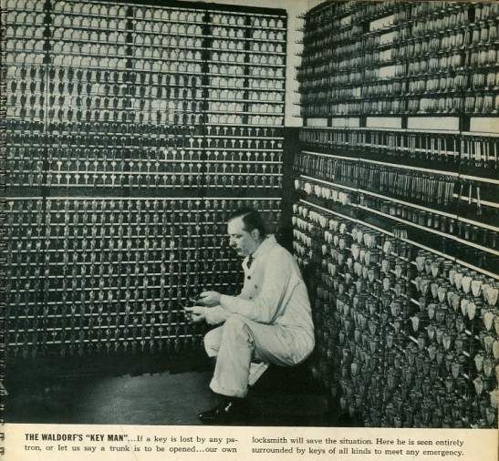 Excerpt from "Behind the Scenes at the Waldorf-Astoria," ca. 1940, in the Collection on Dining and Hospitality.  Museum of the City of New York. F2014.18.37.