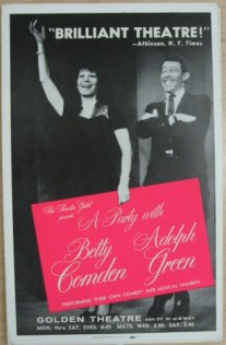 Window card for A Party with Comden & Green, 1958-1959. Museum of the City of New York, 68.100.241.