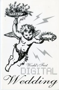 Invitation to the wedding of Catherine Elizabeth Smylie and Robert Harold Norris, III, 1996, in the Collection on Social Events. Museum of the City of New York, X2014.12.149AB