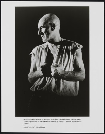 Michael Daniel. [Patrick Stewart as Prospero.] 1995. Museum of the City of New York. F2013.41.7355.