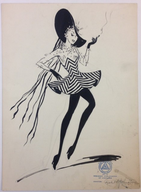 Mabel E. Johnston. [Unidentified production.] ca. 1925. Museum of the City of New York. Mabel E. Johnston drawings.