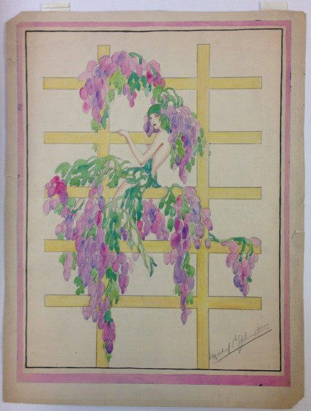 Mabel E. Johnston. [Showgirl in Passing Show .] ca. 1925. Museum of the City of New York. Mabel E. Johnston drawings.