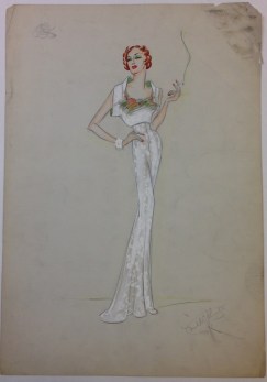 Mabel E. Johnston. [Unidentified production.] ca. 1925. Museum of the City of New York. Mabel E. Johnston drawings.