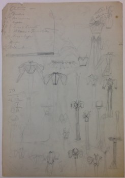 Mabel E. Johnston. [Verso of drawing above, unidentified production.] ca. 1925. Museum of the City of New York. Mabel E. Johnston drawings.