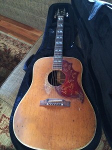 Eric Andersen's Hummingbird Gibson, 1963. Sari Andersen