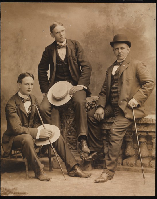 Group portrait of Harry Stevens--