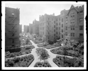 Wurts Bros. (New York, N.Y.), Sedgwick Avenue and Gun Hill Road. Amalgamated Clothing Workers Apartments, 1929. Museum of the City of New York. X2010.7.1.6790