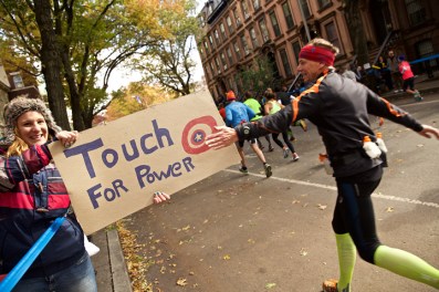 Photo’s of runners, volunteers, costumes, race, general course, TFK, charity, TCS from NYRR 2014 NYC Marathon.