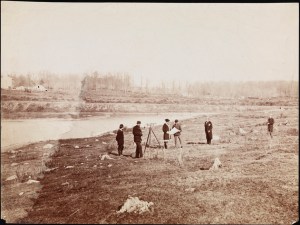 Photographer unknown. Surveying Prospect Park. ca. 1865. Museum of the City of New York. X2010.11.7845