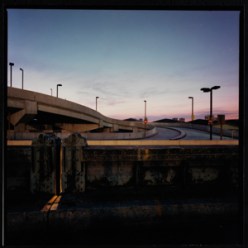 Ramp at the Passenger Ship Terminal on the Hudson River, seen fr