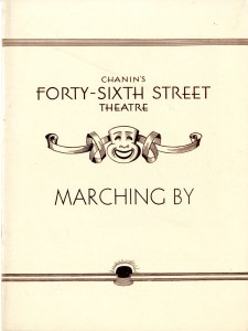 Program for Marching On. 1932. Museum of the City of New York. Theatrical production files.