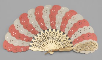 Child's pliant brisé spangled silk leaf fan, 1860-1869. Museum of the City of New York, 73.155.12.