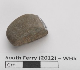 Back of pebble. Image courtesy of the Museum of the City of New York.