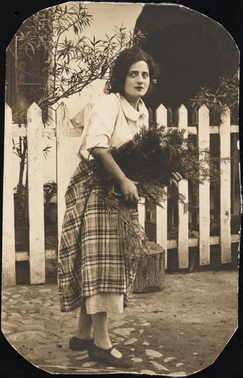 Unknown. [Celia Adler as Tsine in "Green Fields".] Museum of the City of New York. 66.35.8.