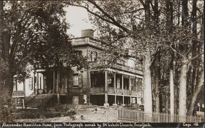 Thaddeus Wilkerson. Alexander Hamilton Home, from photograph owned by St. Luke's Church, New York. ca. 1889. Museum of the City of New York. F2011.33.1404