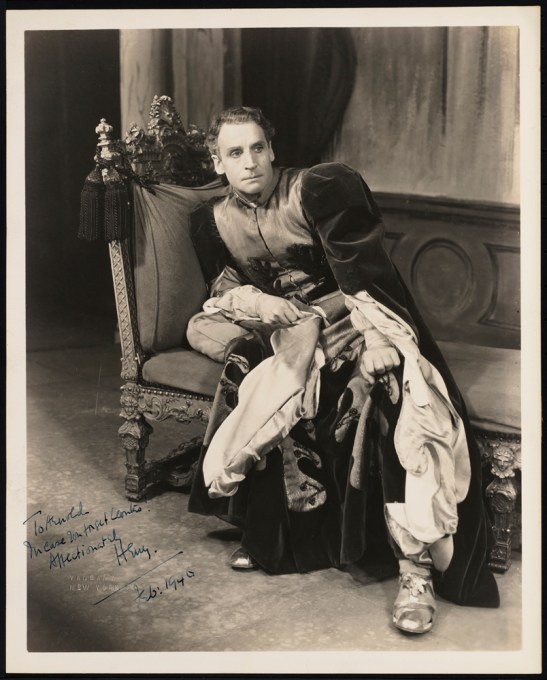 Vandamm Studio. [Henry Daniell as Leontes.] 1946. Museum of the City of New York. F2013.41.9098.