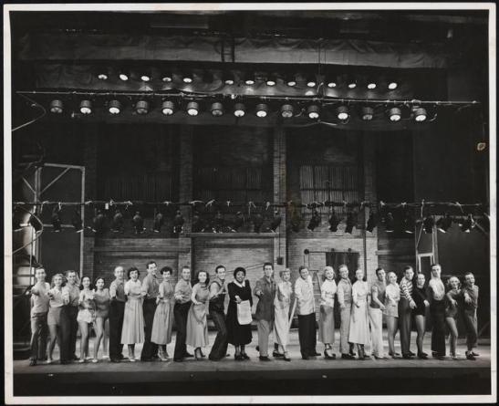 Eileen Darby (1916-2004). [The "Another Op'nin' Another Show" number in the national tour of Kiss Me, Kate.] ca. 1950. Museum of the City of New York. 68.80.1263.