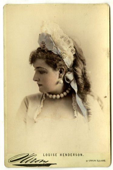 Sarony. [Louise Henderson]. ca. 1875. Museum of the City of New York. 48.289.165