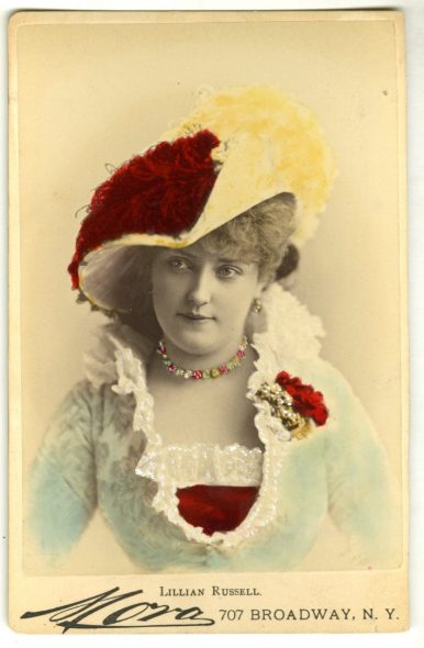 Mora. [Lillian Russell]. ca. 1880. Museum of the City of New York. 39.368.87