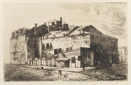 William H. Wallace. Wallack's Old Theatre. 1892. Museum of the City of New York. 29.100.840.